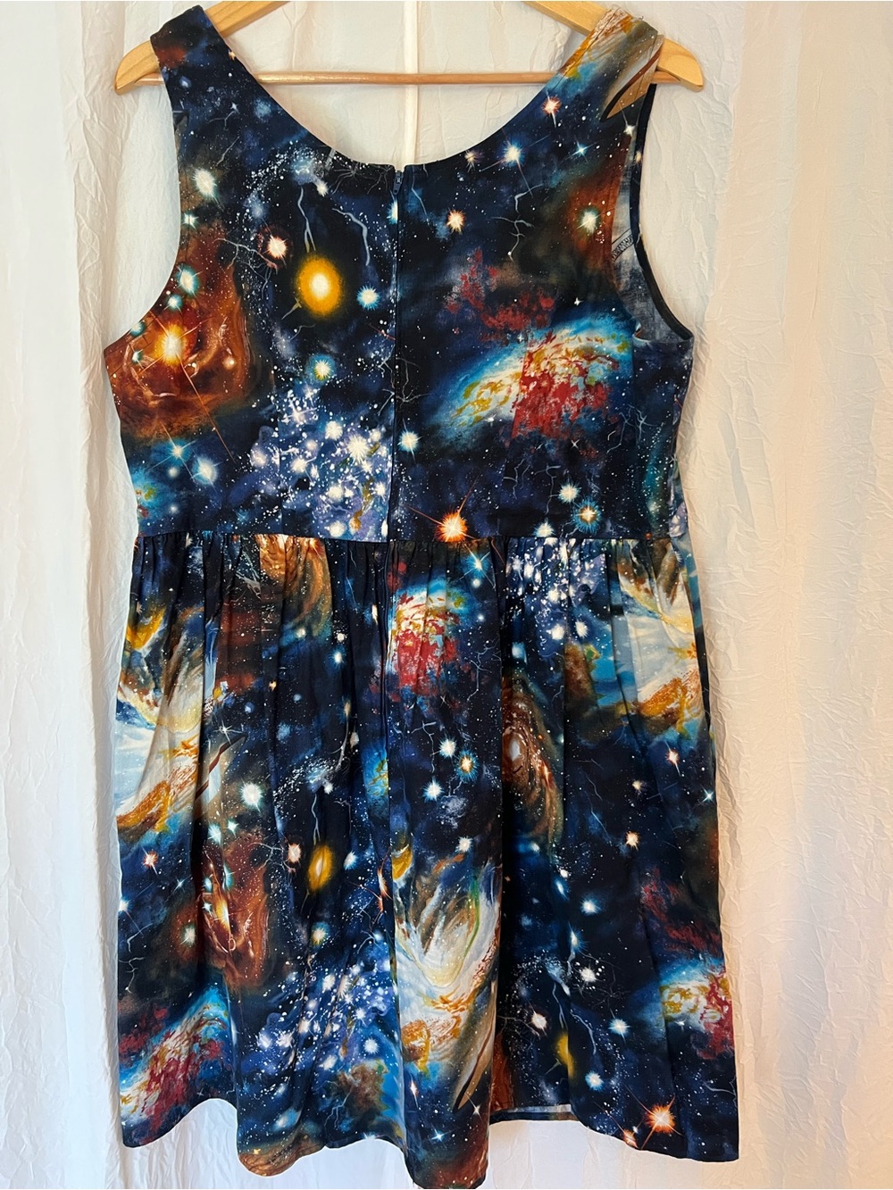 ModCloth Galaxy Universe Sleeveless Skater Dress, with pockets - Picture 8 of 8